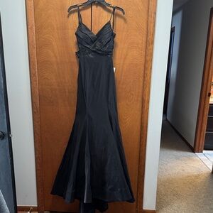 NWT B Darlin Elegant and Timeless Black Backless Dress